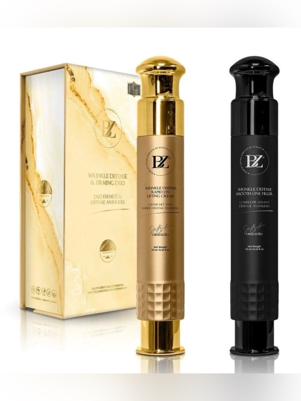 Below Zero Syringe Kit Wrinkle Defense & Firming Duo ~ Retail $1599